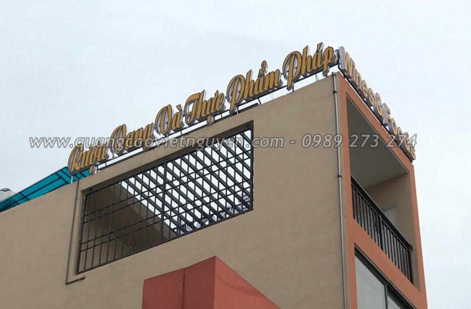 bảng hieu chữ nổi mica